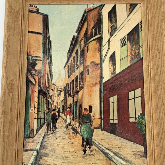 Maurice Utrillo Montmartre France Street Scene Framed Museum Art Reproduction - Picture 2 of 7
